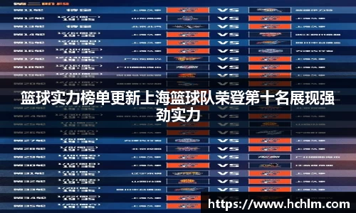 篮球实力榜单更新上海篮球队荣登第十名展现强劲实力